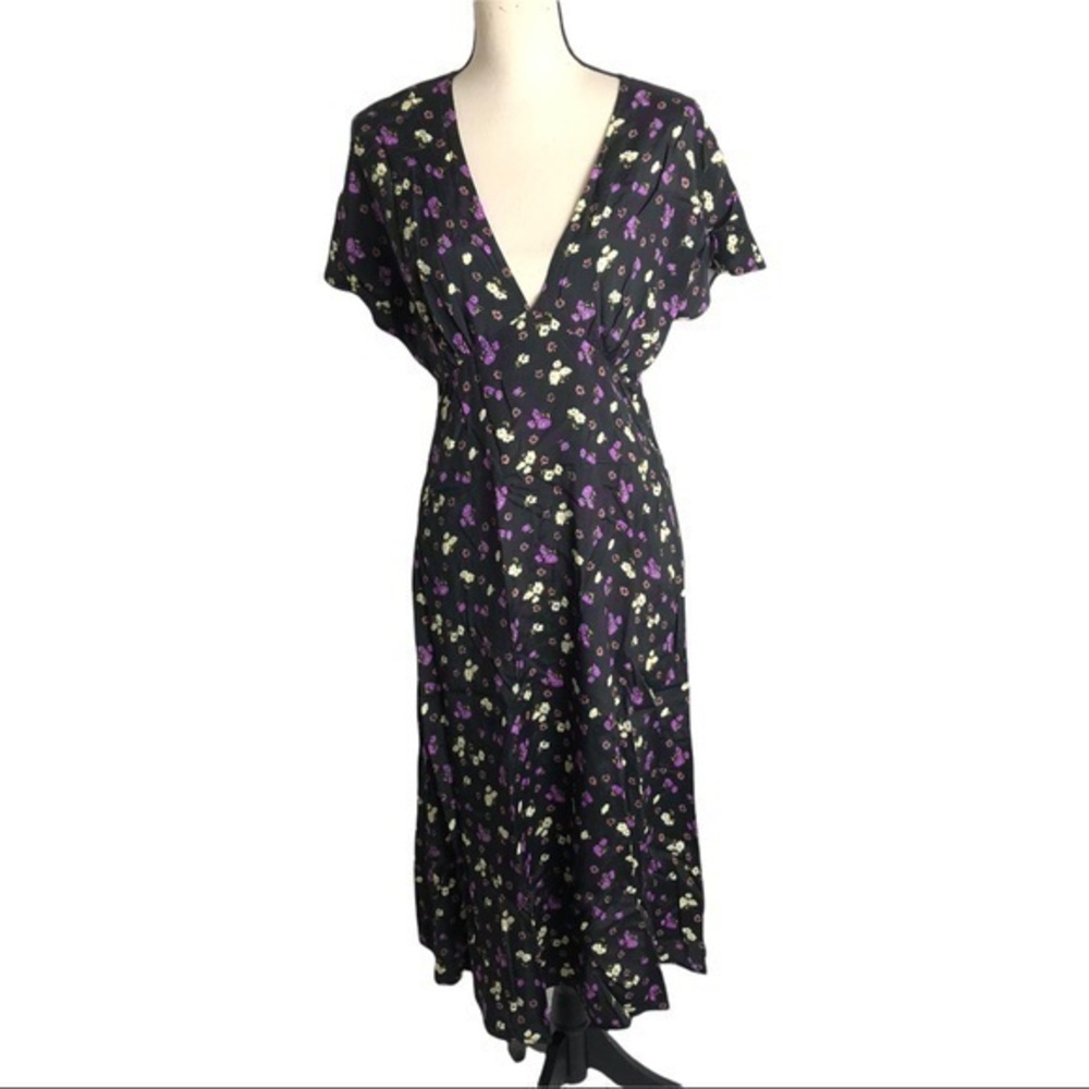 NWT ModCloth Take The Plunge Midi Dress Size M
